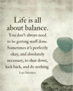 AMERICAN LUXURY GIFTS Life is All About Balance - Motivational, Modern Zen Typog... - Image 2