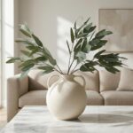 ANNIE&PANDA 3 Pack Faux Artificial Eucalyptus Stems with Faux Seeds 31'' Tall Fa... - Image 2