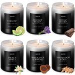 AOOVOO Scented Candles Set - 6 Pack Men Candles for Home Scented, 42 oz Soy Wax,... - Image 2