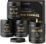 AOOVOO Scented Candles for Men - 4 Pack Candles for Home Scented, 36oz Soy Wax, ... - Image 2
