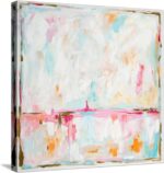 ART.COM Stretched Canvas Print Cotton Candy Cloud by L. Hewitt, 24" x 24" - Image 2
