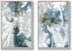Abstract Wall Art Canvas Framed: Abstract Artwork Picture Painting for Living Ro... - Image 2