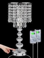 Acaxin Crystal Table Lamps for Bedroom Nightstand - Touch Bedside Lamps with Two... - Image 2