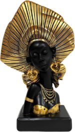 African Statue for Home - African Decor Figurines Accent - Afrocentric Tribal Wo... - Image 2