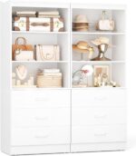 Aheaplus 47.2" Closet Drawers System, 3.94FT Wood Closet Organizer System with 6... - Image 2