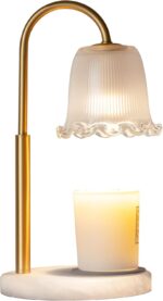 Aisilan Decorative Candle Warmer Lamp for Jar Candles, Hand-Blown Glass Flameles... - Image 2
