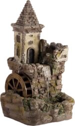 Alpine Corporation USA1164 Outdoor Floor Tiered Fairy Castle Waterwheel Water Fo... - Image 2
