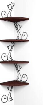 Alsonerbay Corner Shelf Wall Mount, 4 Tier Floating Shelves for Wall, Easy-to-As... - Image 2