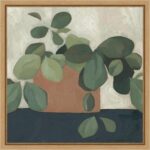 Amanti Art Framed Canvas Wall Art 16x16 Jade Hoya I by Emma Scarvey, Framed Wall... - Image 2