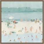 Amanti Art Framed Canvas Wall Art 22x22 Sea Glass Sandbar I by Emma Scarvey, Fra... - Image 2