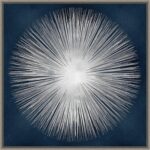 Amanti Art Framed Canvas Wall Art 22x22 Sunburst on Dark Blue I by Abby Young, F... - Image 2