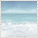 Amanti Art Framed Canvas Wall Art 22x22 Tranquil Ocean Waves Beach II by Christi... - Image 2
