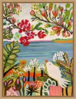 Amanti Art Framed Canvas Wall Art 24x18 Birds in the Garden II by Karen Fields, ... - Image 2