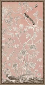Amanti Art Framed Canvas Wall Art 27x14 Blush Chinoiserie I by Naomi McCavitt, F... - Image 2