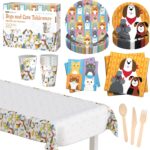American Design 241Plus Dogs and Cats Disposable Pet Party Supplies Dinnerware S... - Image 2