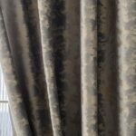 Amidoudou 1 Pair Nordic Style Luxury Velvet Curtains for Living Room Gray and Go... - Image 2