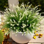 Ammyoo Artificial Faux Plants Flowers for Outdoor Decorations, Fake Monkey Grass... - Image 2