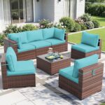 Amopatio Patio Furniture Sets with Waterproof Cover 7 Pieces Patio Conversation ... - Image 2