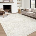 Aoyaomi Vintage Living Room Area Rug - 5x7 Large Machine Washable Boho Area Rug ... - Image 2