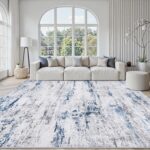 Area Rug Living Room Rugs: 8x10 Large Soft Indoor Carpet Modern Abstract Rug wit... - Image 2