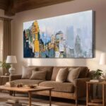 Arjun Neutral Wall Art Painting Oversize Abstract Art Wall Decor Canvas, Texture... - Image 2