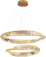Art Deco LED d Crystal Lustre Chaner Lighting Suspension Luminaire Lampen for Fo... - Image 2