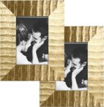 ArtbyHannah 4x6 Inch Picture Frames, Ornate Gold Photo Frames with Real Glass Co... - Image 2