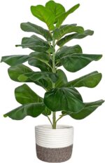 Artificial Fiddle Leaf Fig Tree/Faux Ficus Lyrata for Home Office Decoration, 30... - Image 2