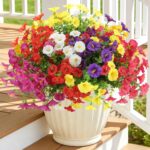 Artificial Flowers for Outdoors, Fake Flowers, UV Resistant Artificial Outdoor F... - Image 2