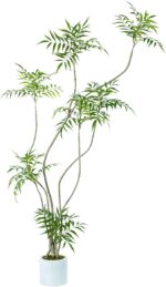 Artificial Mahonia fortunei Tree,6ft Tall Fake Plants Artificial Mahonia fortune... - Image 2