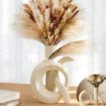 Assemble OK Ceramic Vase Set of 2 for Home Decor, Modern Boho Ins Style Matte Va... - Image 2