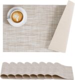 BACKTOEDEN Leakproof Placemats Set of 8, 2-Layer Waterproof placemat for No More... - Image 2