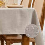 BALCONY & FALCON Rectangle Tablecloth Washable Wrinkle Resistant and Water Proof... - Image 2