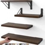 BAYKA Floating Shelves for Wall, Book Shelf for Bedroom, Decor Shelves for Livin... - Image 2