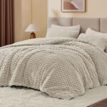 BEDELITE Fluffy King Size Comforter Set - Linen Fleece Soft Comforter for King S... - Image 2