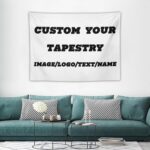 BENUSIO Custom Tapestry Personalized Wall Art Poster Backdrop with Any Image Log... - Image 2