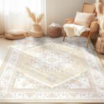 BESTSWEETIE 6x9 Area Rugs for Living Room Washable Non Slip Carpet Low Pile Soft... - Image 2
