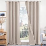BGment Blackout Curtains for Living Room 90 Inch Long - Linen Textured Thermal I... - Image 2