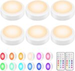 BLS LED Puck Lights with Remote Control, Wireless Under Cabinet & Closet Lightin... - Image 2