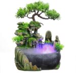 BRAVECOW Indoor Relaxation Desktop Fountain Waterfall with Atomizer and Automati... - Image 2