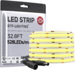 BTF-LIGHTING FCOB COB LED Strip Warm White 3000K, UL Listed 528LED/m High Densit... - Image 2