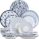BTaT- Ceramic Dinnerware Sets for 4, 12 pcs, Porcelain Plates and Bowls, Ceramic... - Image 2