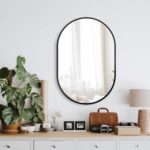 Bathroom Mirror for Wall,30''x20'',Black Oval Mirror for Bedroom Entryway Bathro... - Image 2