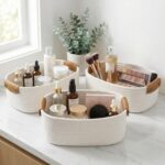 Beautiful Storage Basket Set of 3 - Sturdy Jute Rope Baskets for Shelves Are Per... - Image 2