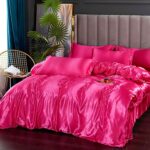 Bedding Luxury Satin Duvet Cover - Soft Satin Queen Set, 3 Pcs Luxury Silky Shee... - Image 2