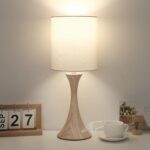 Bedside Touch Lamp, 3 Way Dimmable Touch Control Table Lamp, Wood Grain Farmhous... - Image 2
