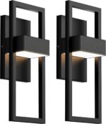 BesLowe 14.5” Modern Outdoor Wall Lights, 3000K LED Exterior Lighting Fixtures W... - Image 2