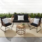 Best Choice Products 4-Piece Outdoor Rope Wicker Patio Conversation Set, Modern ... - Image 2