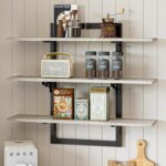Bestier Floating Shelves for Wall, 32 inch Kitchen Shelves Wall Mounted, 3 Tier ... - Image 2