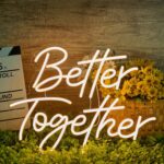 Better Together LED Neon Sign for Wall Decor, Neon Light Gift for Wall Party Déc... - Image 2